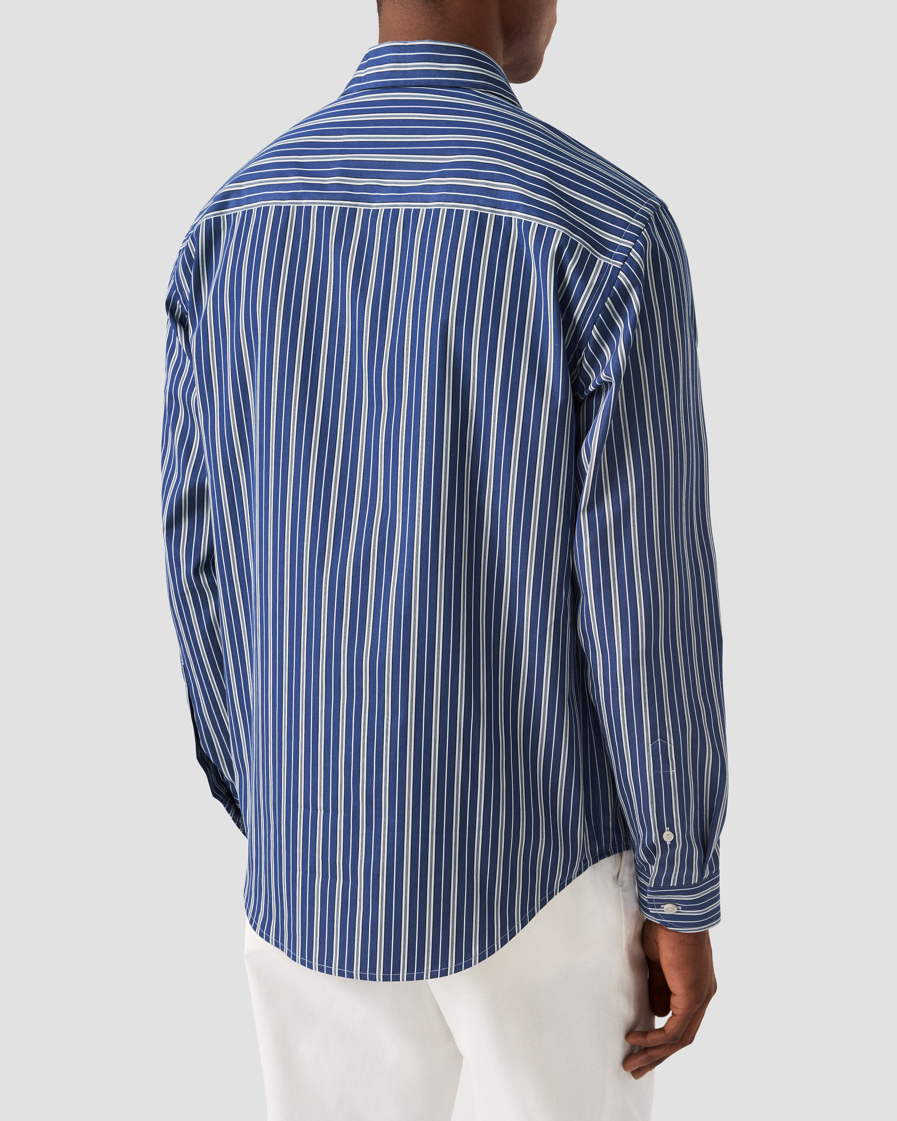 ETON X TRETORN STRIPED ONE PIECE COLLAR SHIRT