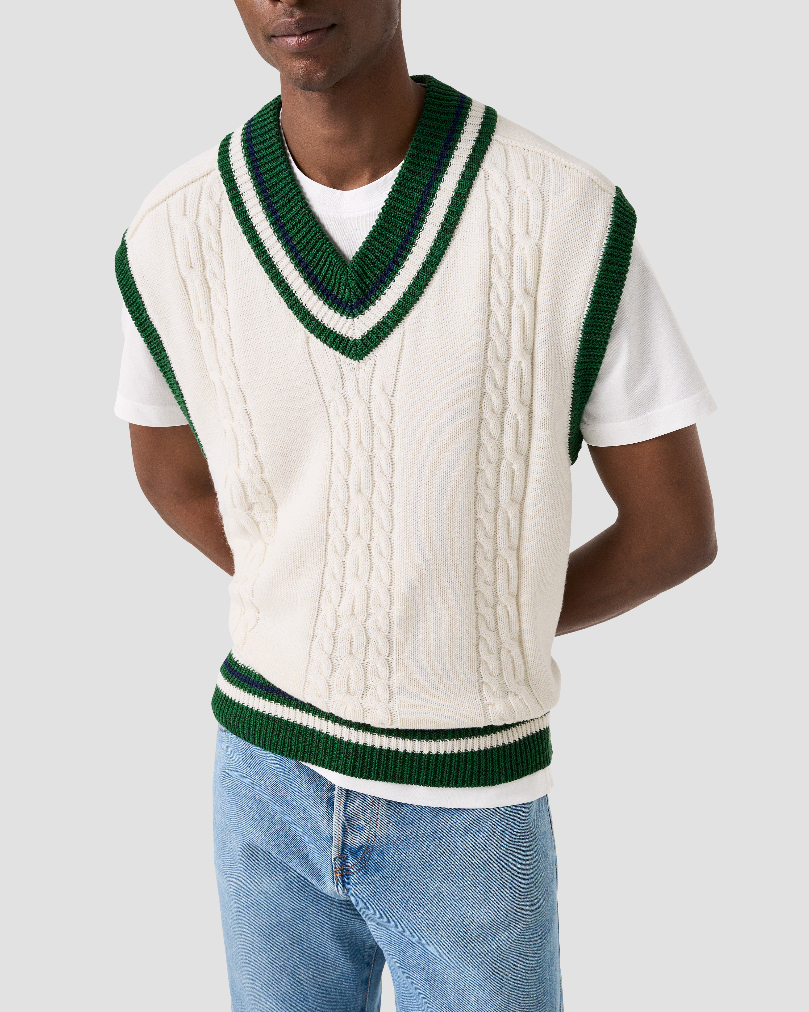 ETON X TRETORN COTTON V NECK VEST