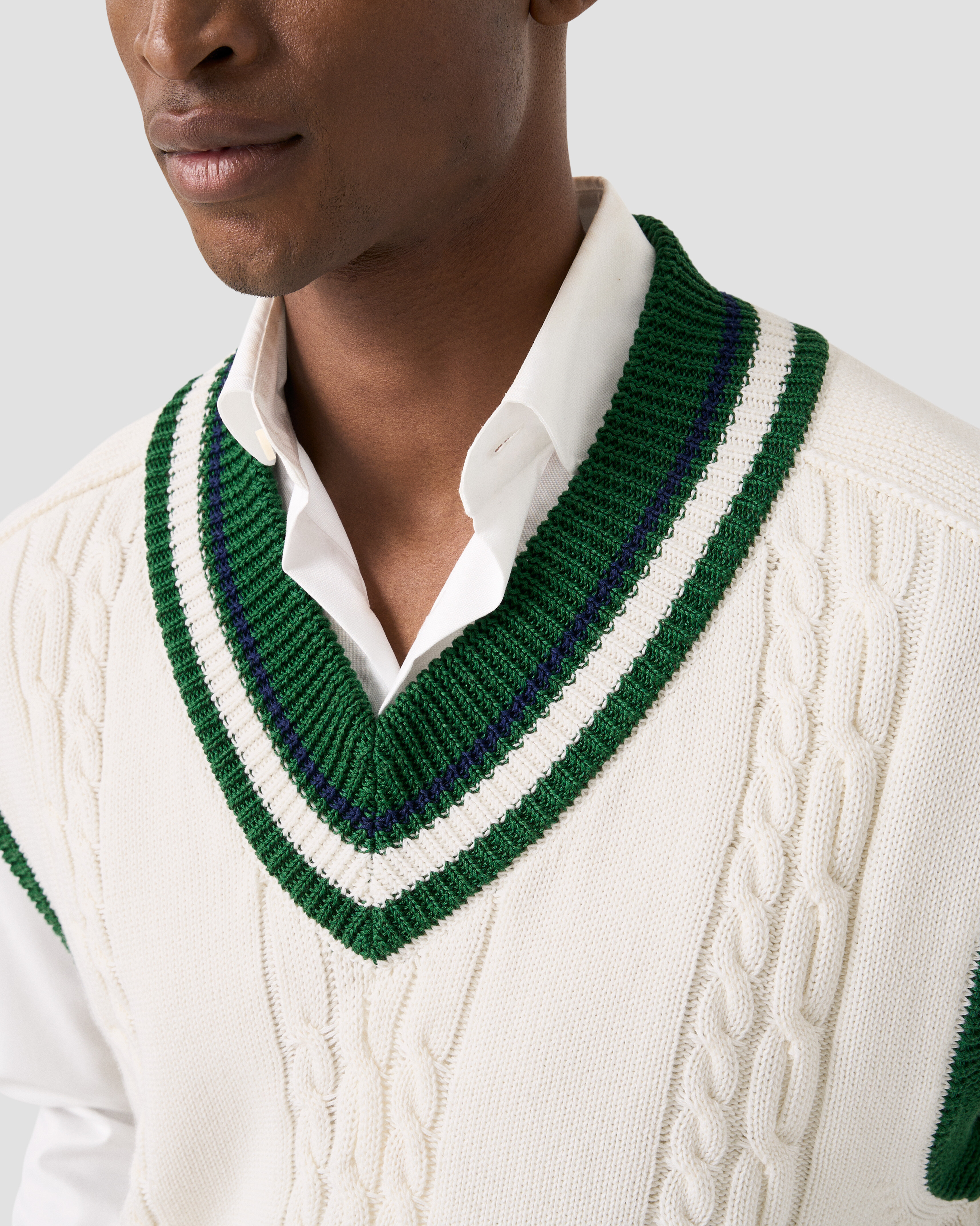 ETON X TRETORN COTTON V NECK VEST